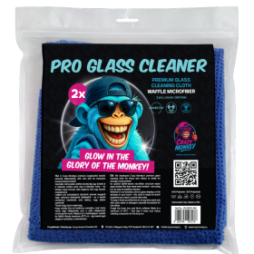Pro Glass Cleaner - Üvegtisztitó mikroszálas Waffle tisztítókendő - 2DB-os