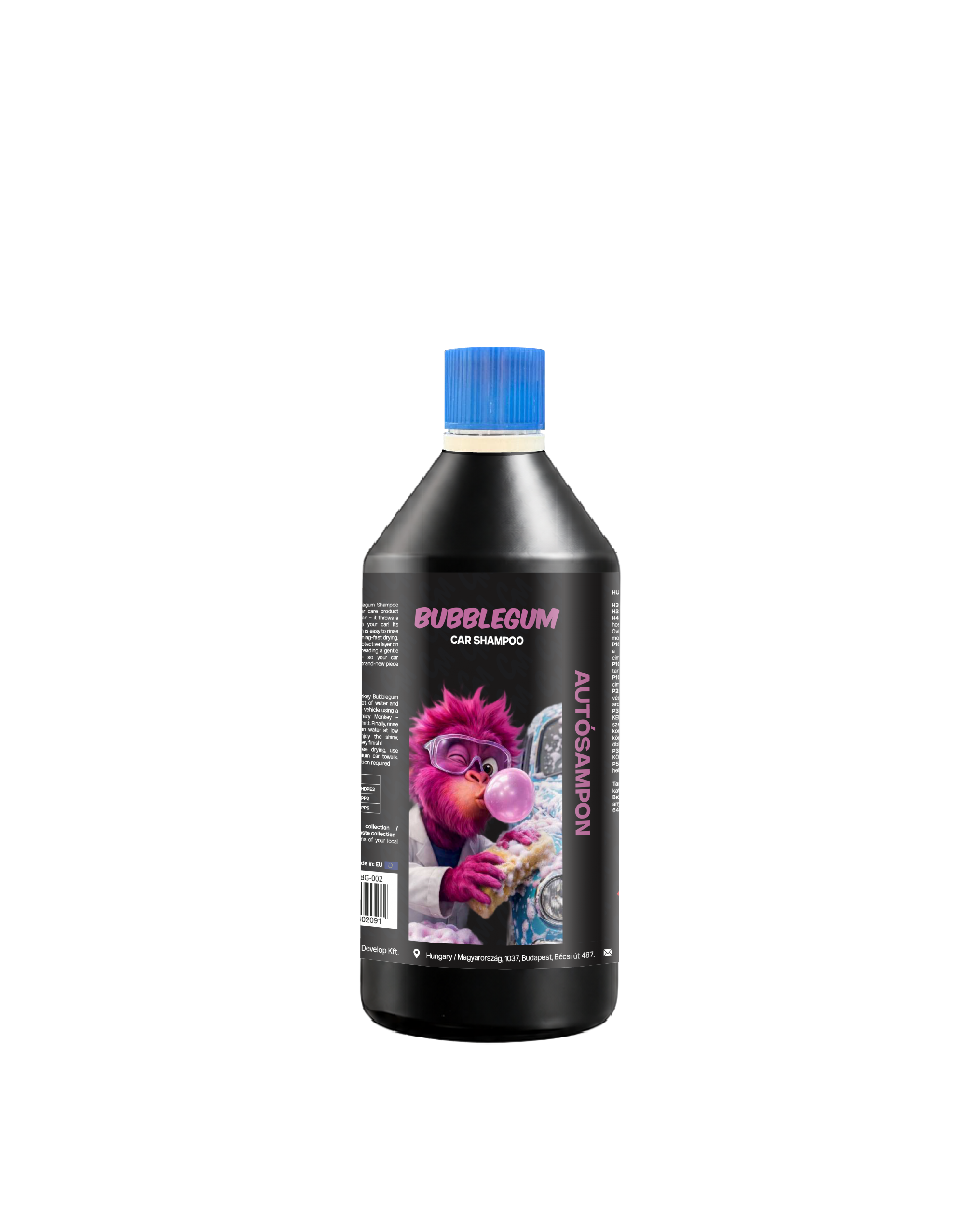 Bottle_no-01 AUTÓSAMPON - BUBBLE GUM CAR SHAMPOO 0,75L - Image 1